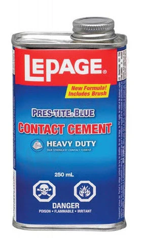 01541-2 Pres-Tite Blue Contact Cement, 250mL with Brush