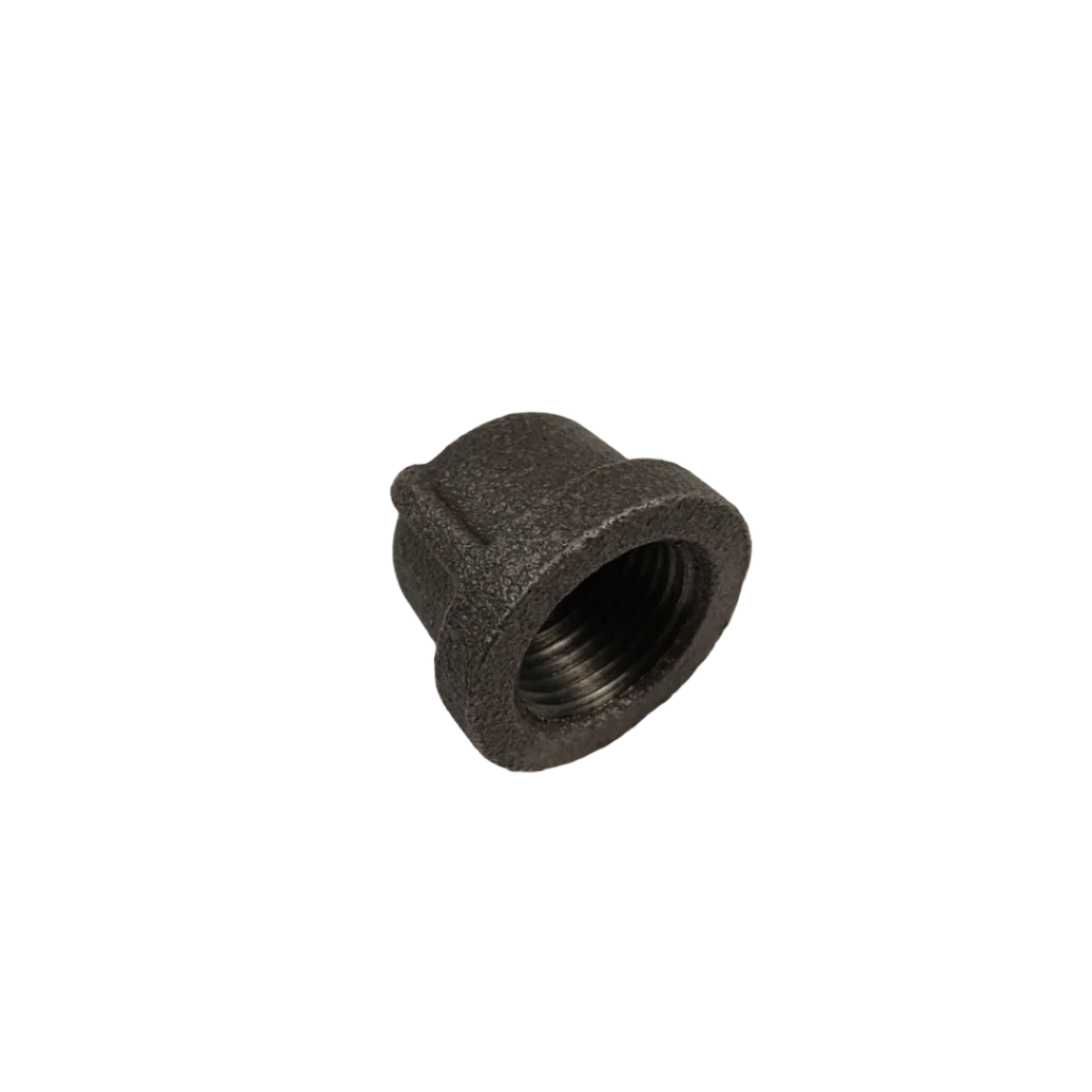 1/2" Black Iron Gas Cap - Image 2