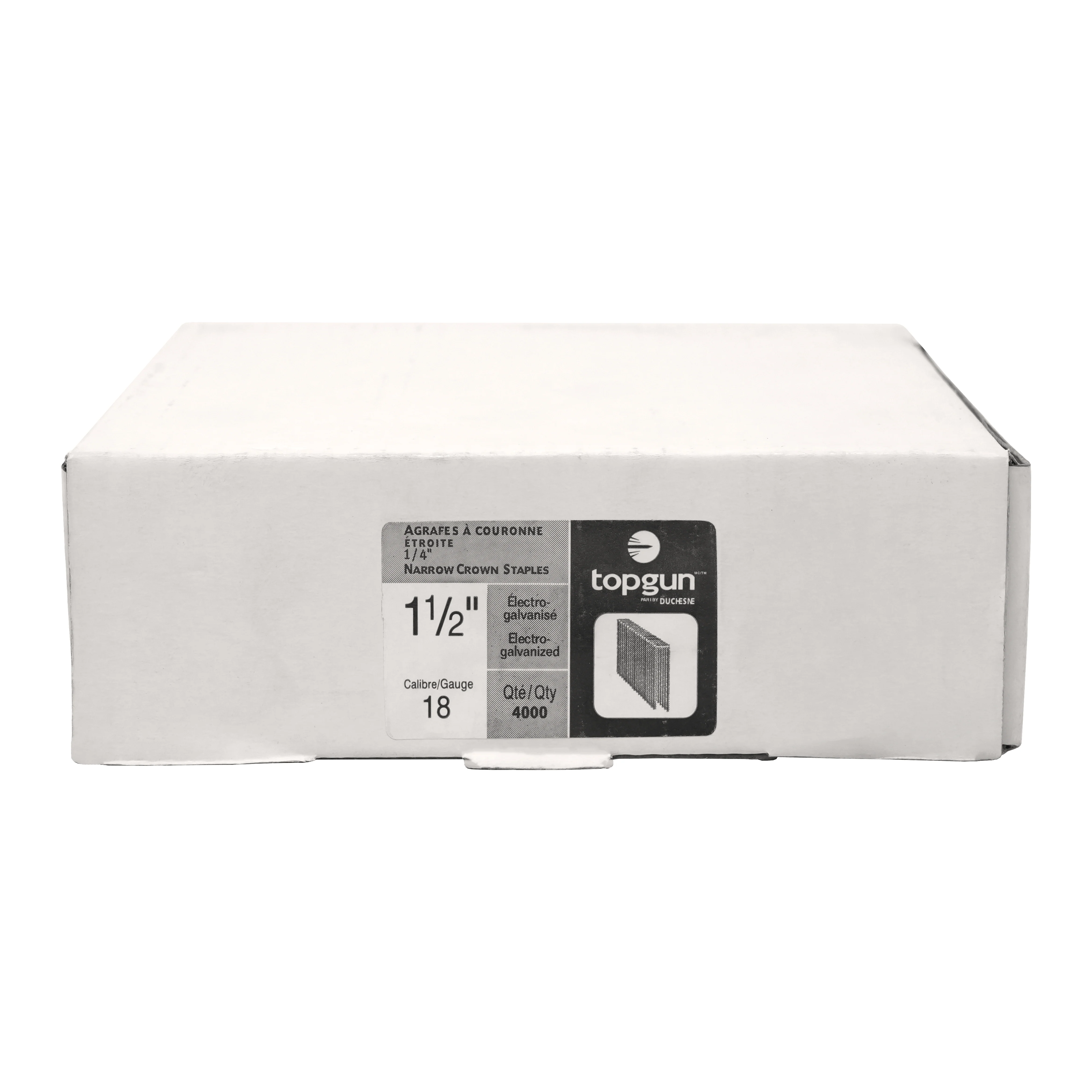 1/4"x1-1/2" Narrow Crown Staple Electrogalvanized (4,000 Pieces) - Image 2