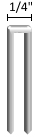 1/4"x3/4" Narrow Crown Staple  Electrogalvanized (4,000 Pieces) - Image 2