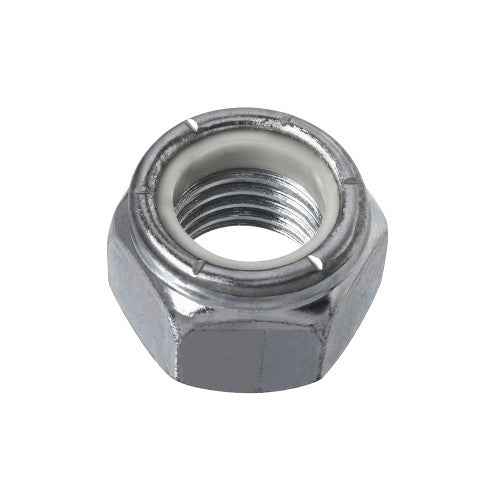 10-24 Zinc Steel Stop Lock Nut (10/Pack)