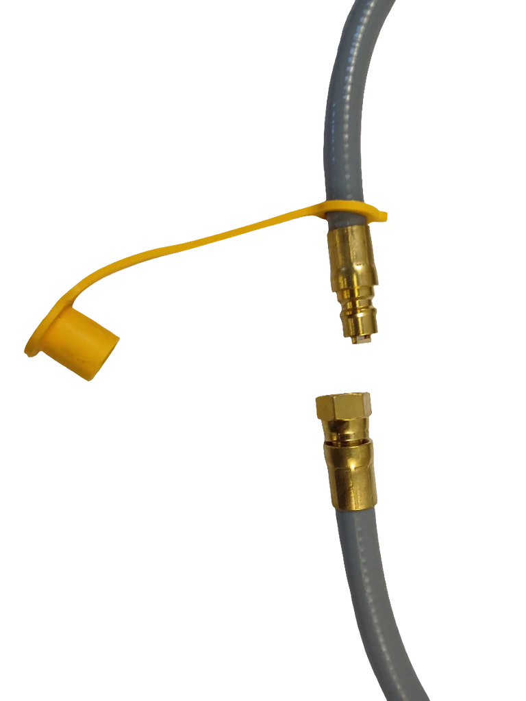 10' Natural Gas Grill Hose BBQ, 3/8" ID, QD and Swivel Ends - Image 3