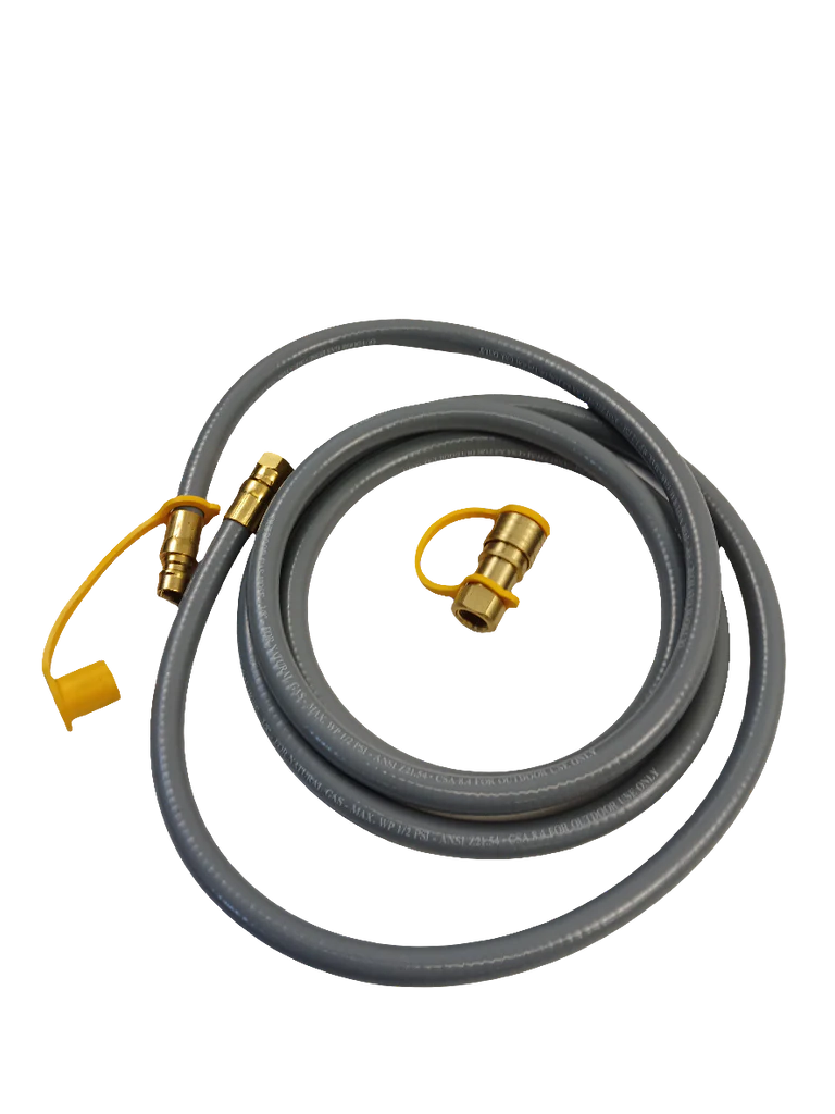 10' Natural Gas Grill Hose BBQ, 3/8" ID, QD and Swivel Ends - Image 4