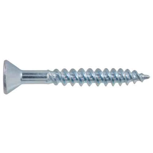 10x1-1/2 Flat Head Zinc Wood Screw (100/Box) - Image 2