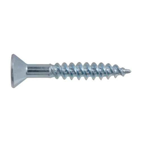 10x1-1/4 Flat Head Zinc Wood Screw (100/Box) - Image 2