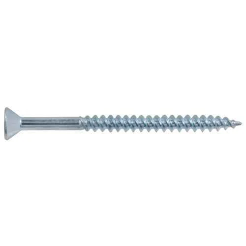 10x2-1/2 Flat Head Zinc Wood Screw (100/Box) - Image 2