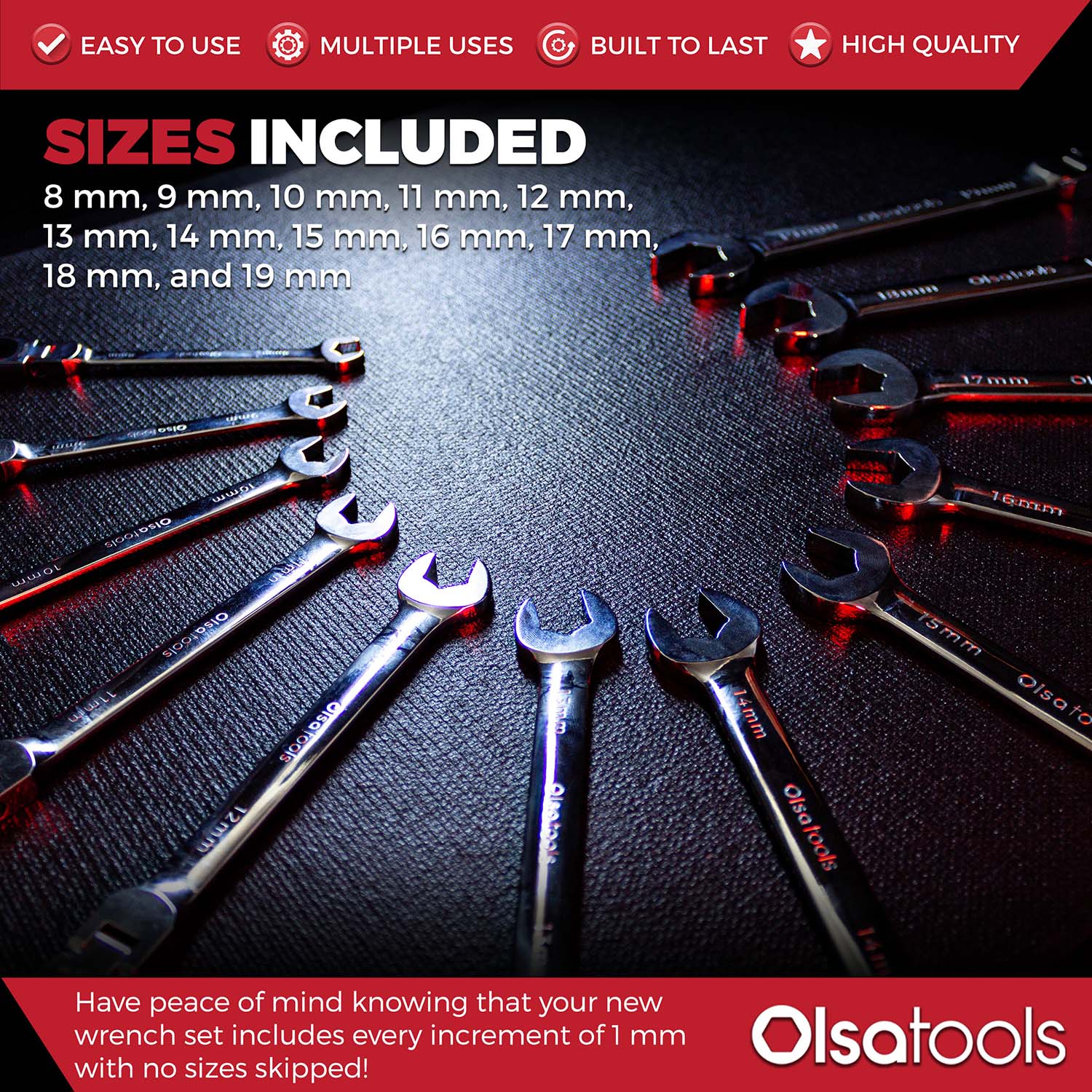 120 Tooth Ratcheting Wrench Set - Image 13