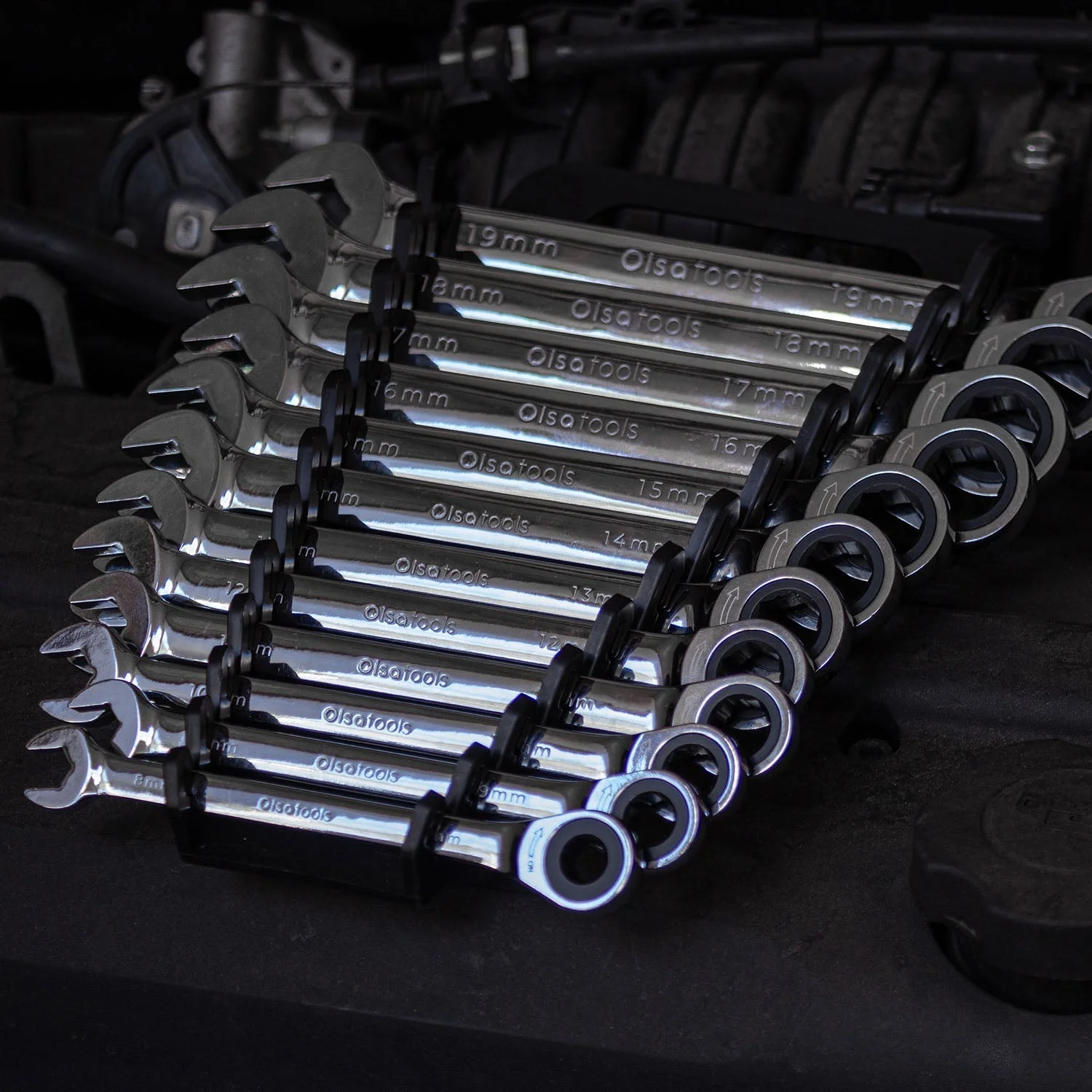 120 Tooth Ratcheting Wrench Set - Image 23