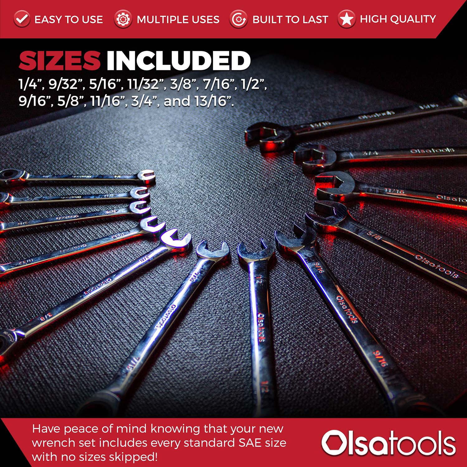 120 Tooth Ratcheting Wrench Set - Image 9