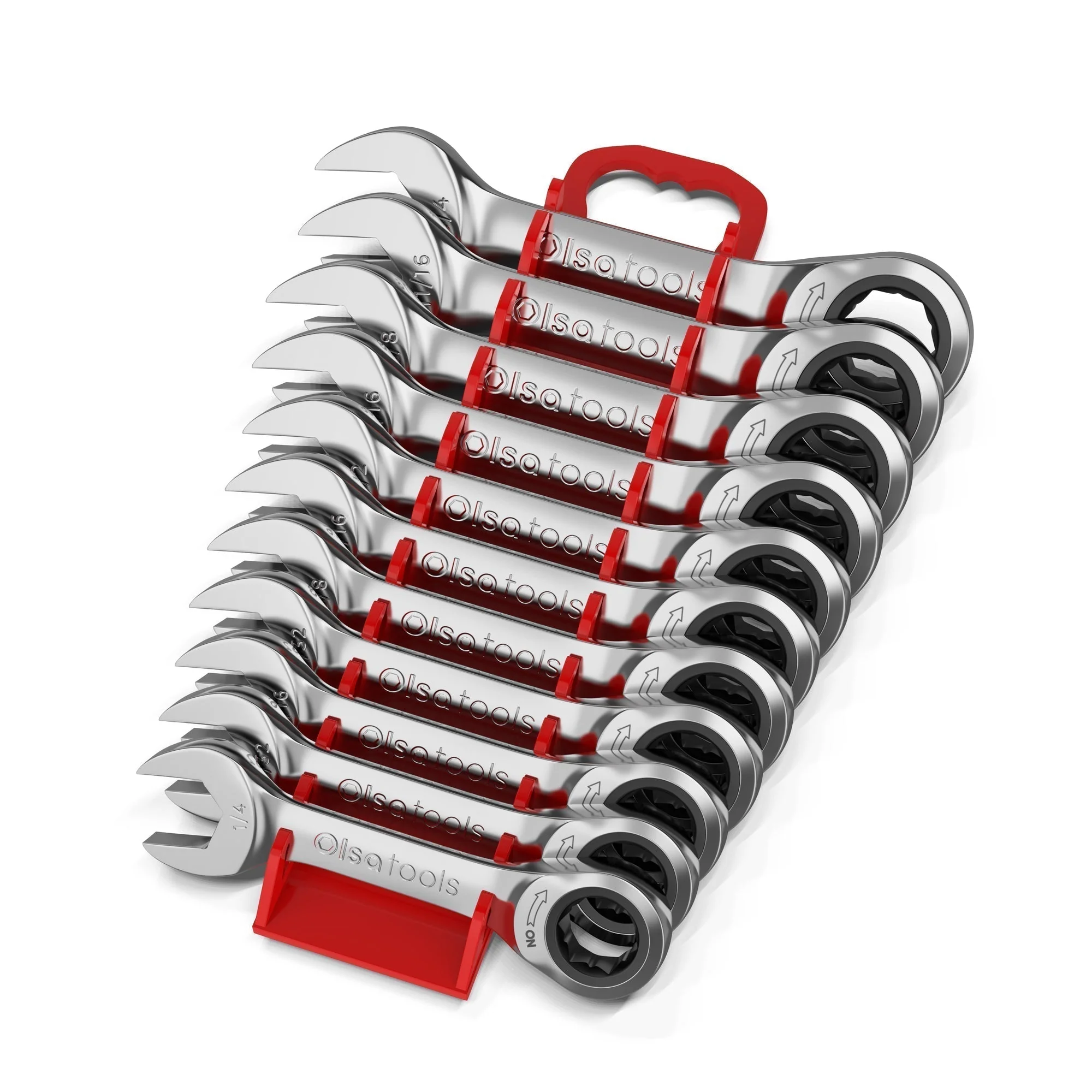 120 Tooth Stubby Ratcheting Wrench Set - Image 2