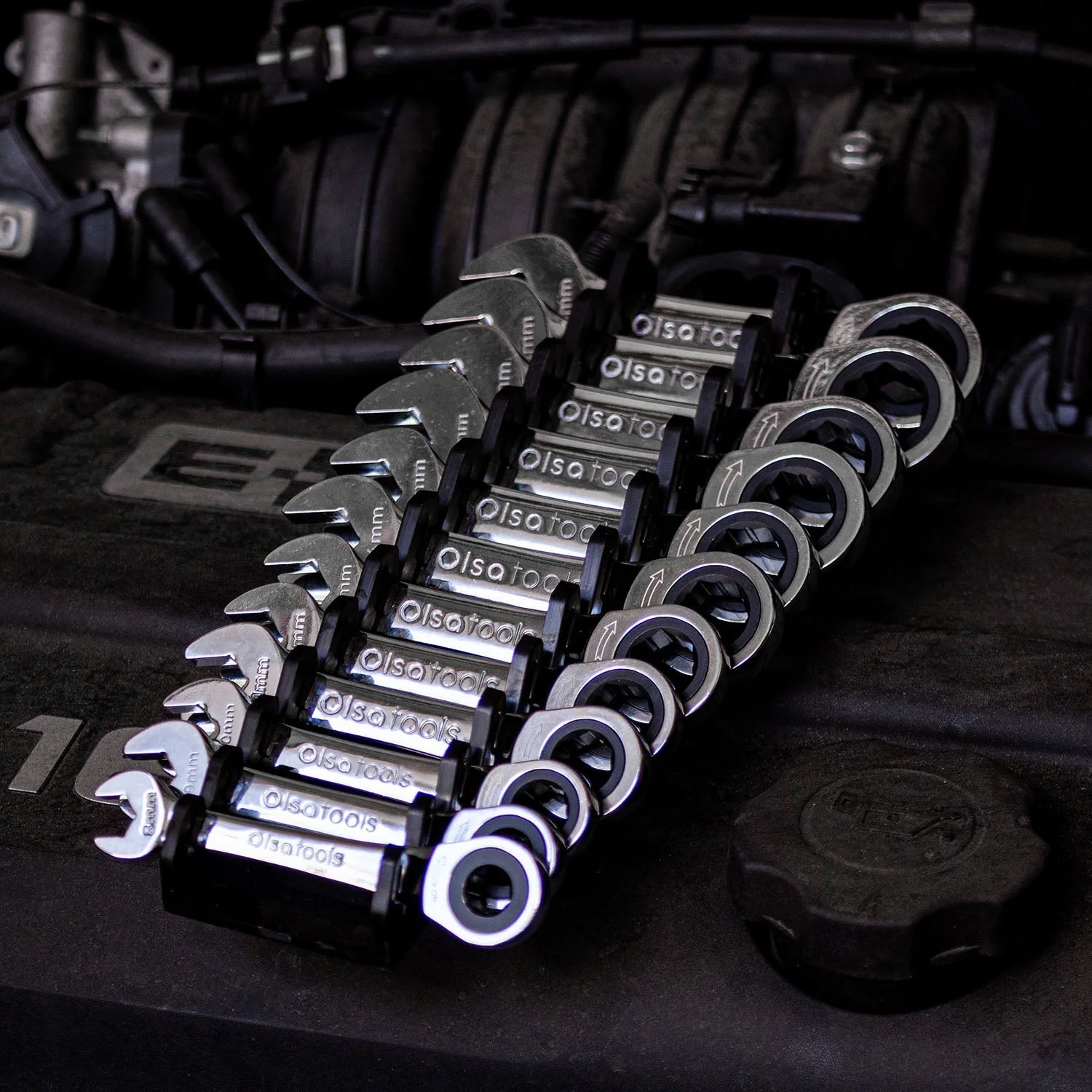 120 Tooth Stubby Ratcheting Wrench Set - Image 23