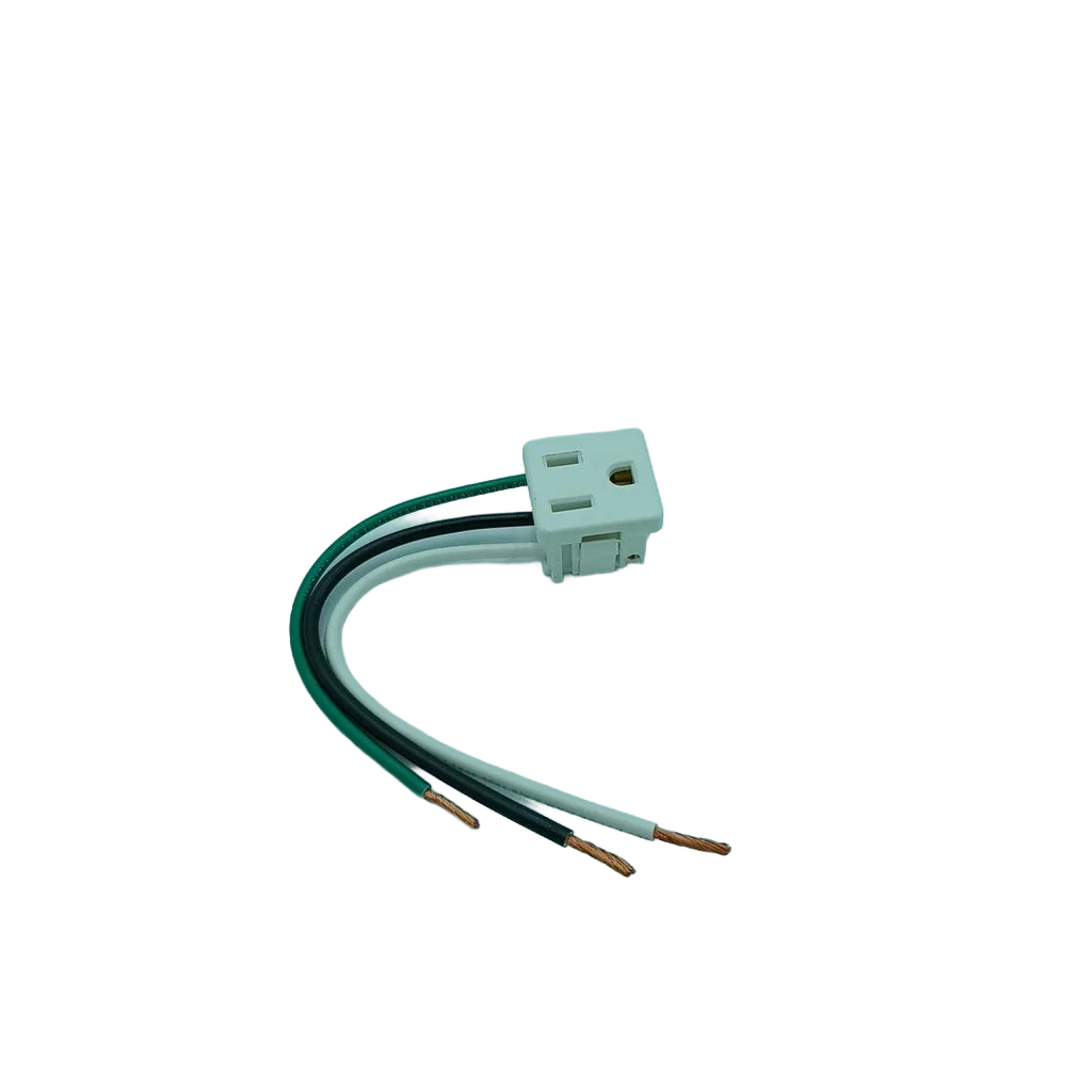 1374-1W Universal Range Oven Receptacle, White (replaces 318146825)