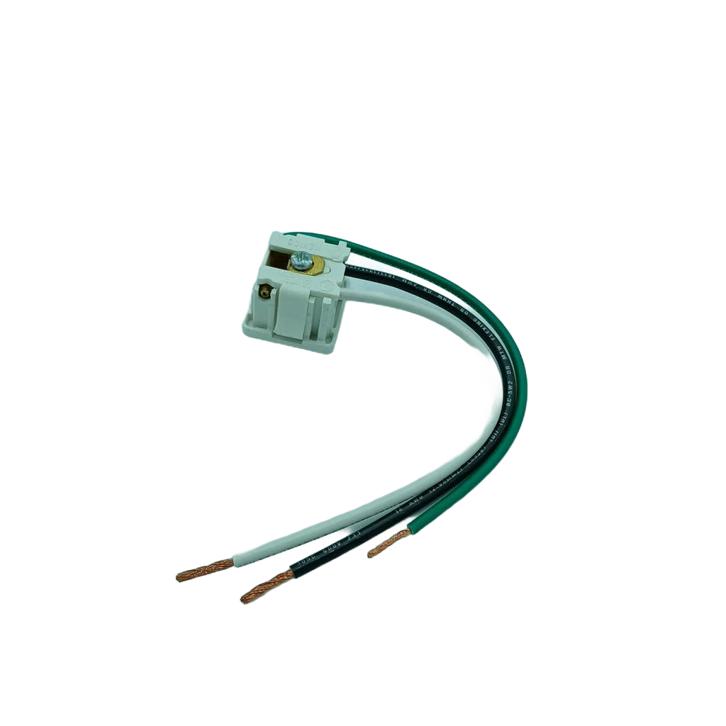 1374-1W Universal Range Oven Receptacle, White (replaces 318146825) - Image 2