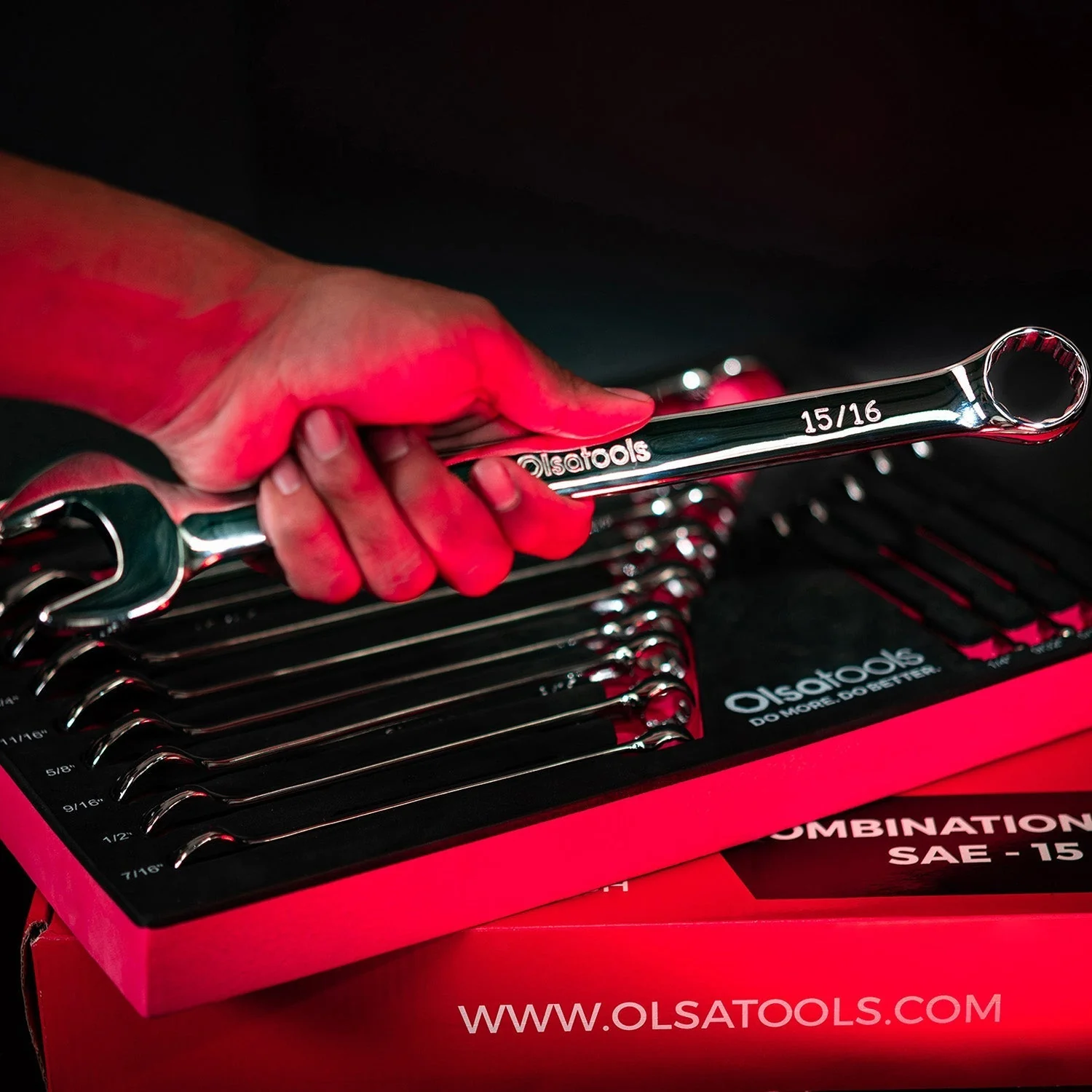15 Pc Combination Wrench Set | 15-Degree Angle Offset - Image 8