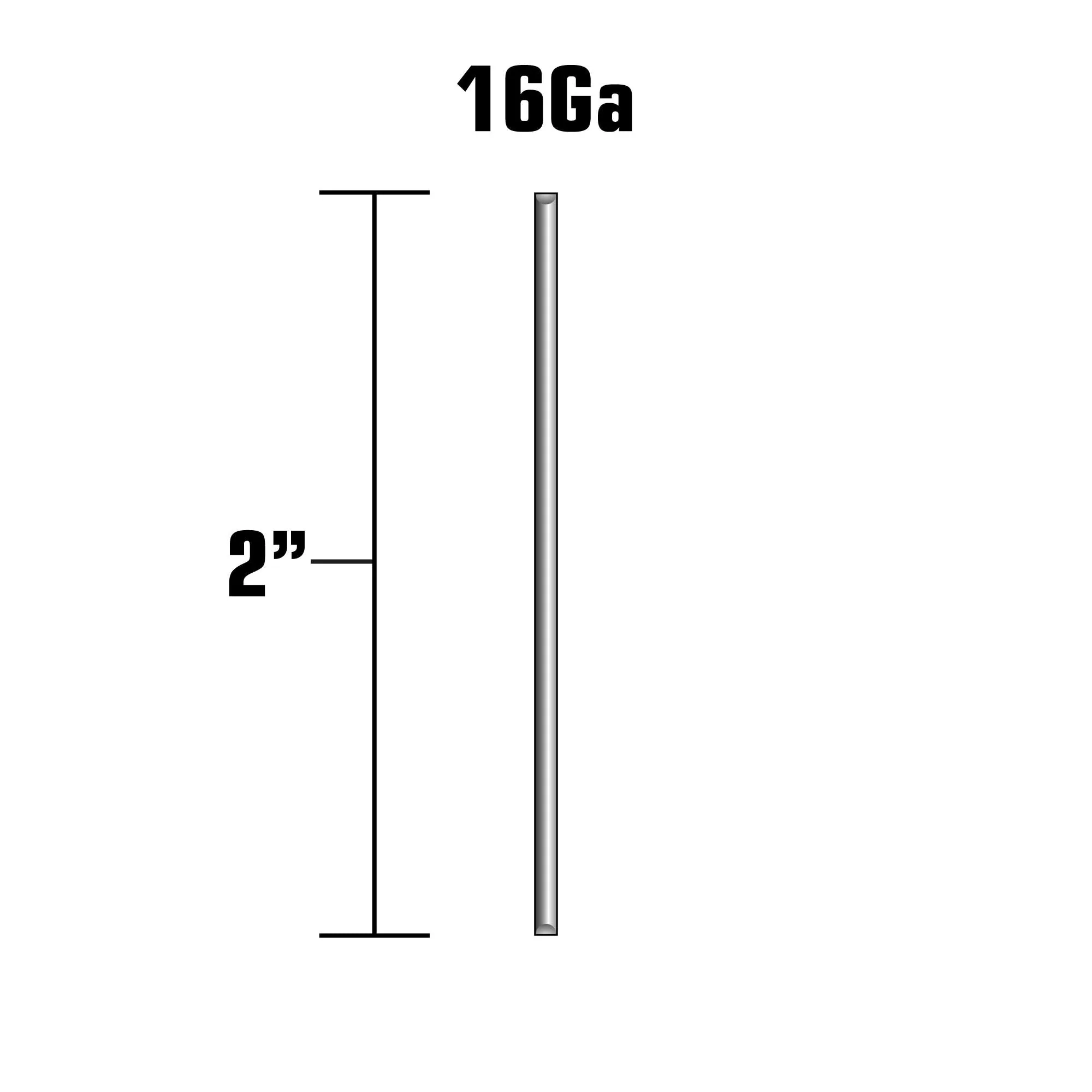 2" 16ga Straight Finish Nails | 44204SHPT - Image 3