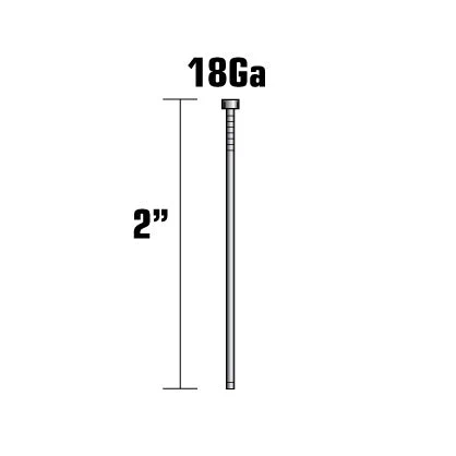 2" 18ga Brad Finish Nail | 24108THPT - Image 3