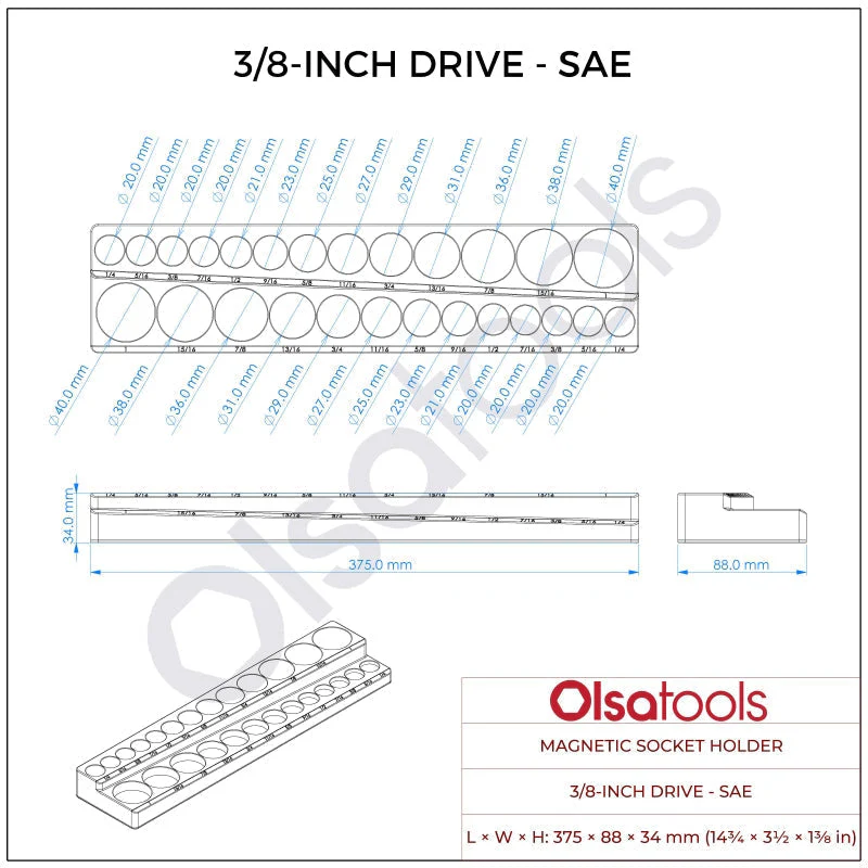2-Row Magnetic Socket Holders - Image 104