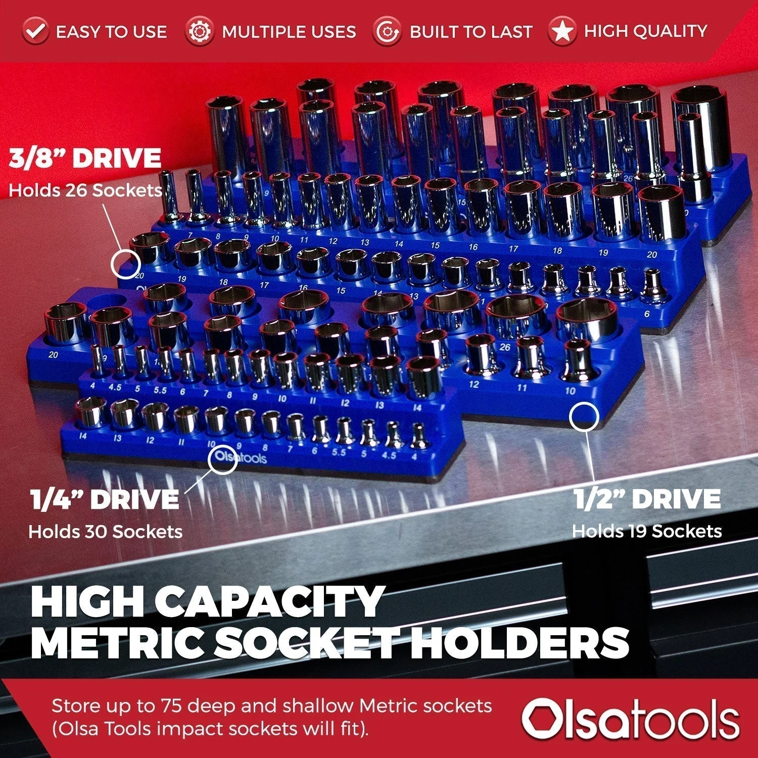 2-Row Magnetic Socket Holders - Image 82