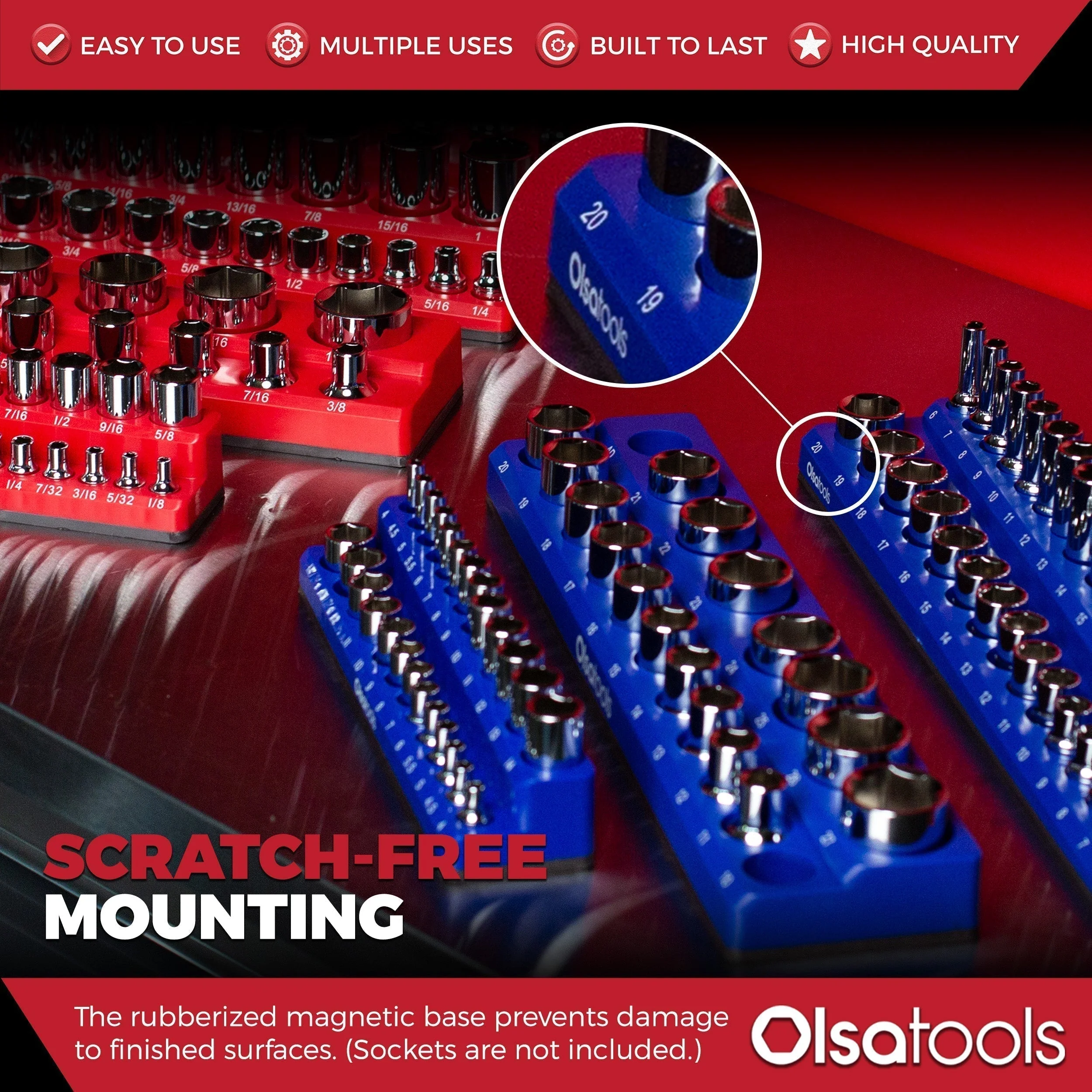 2-Row Magnetic Socket Holders - Image 96