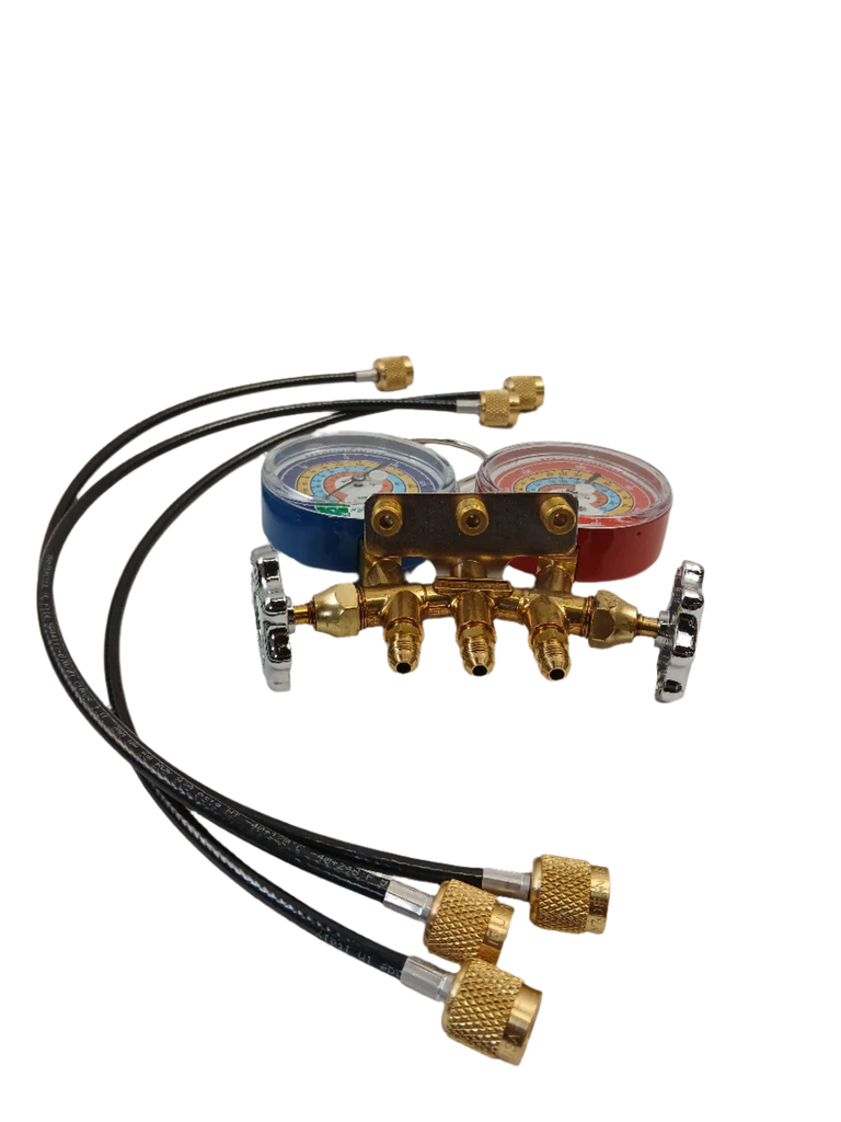 2-way Brass Manifold Gauge Set - Image 2