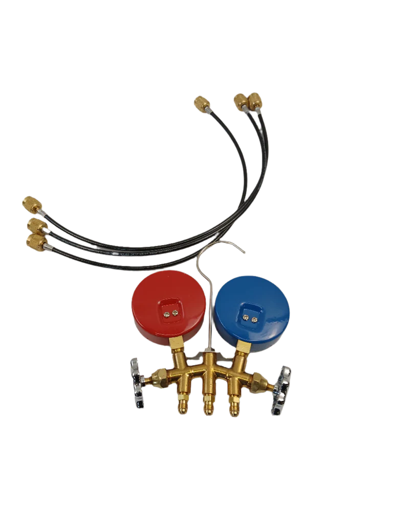 2-way Brass Manifold Gauge Set - Image 4
