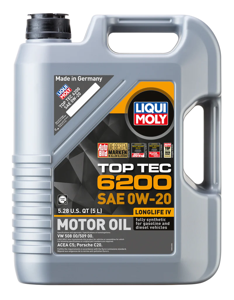 20238 LIQUI MOLY 5L Top Tec 6200 Motor Oil 0W20