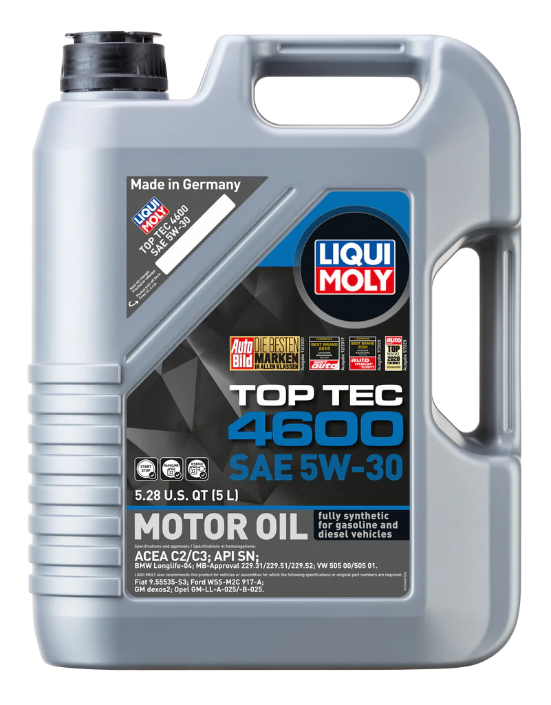 20448 LIQUI MOLY 5L Top Tec 4600 Motor Oil 5W30
