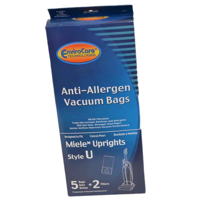 210 Vacuum bag, Style U Anti-Allergen 5 pk