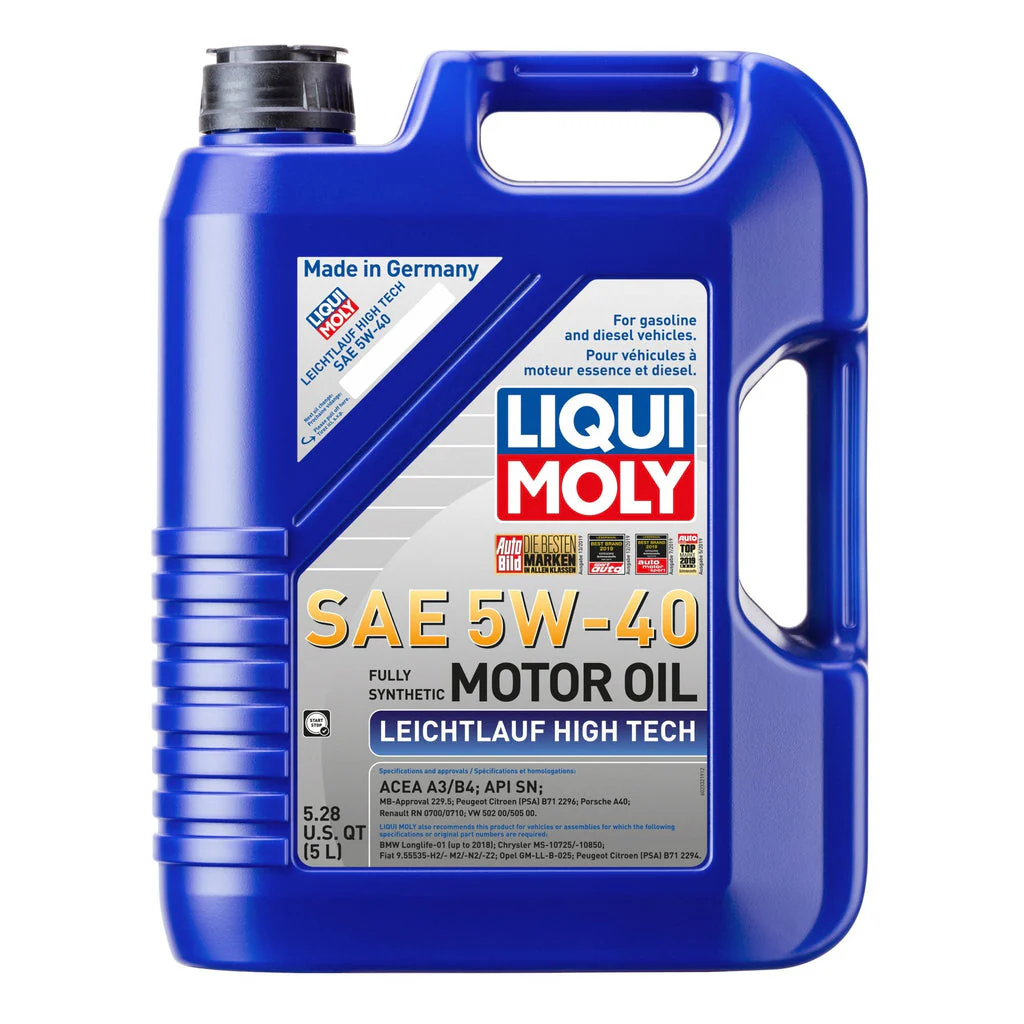 2332 LIQUI MOLY 5L Leichtlauf (Low Friction) High Tech Motor Oil 5W40