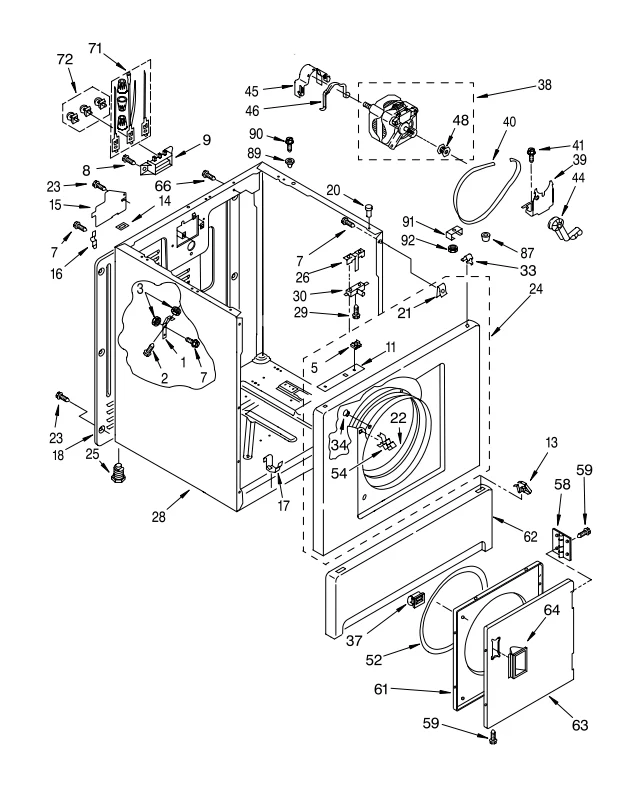 Whirlpool Dryer Drive Motor with Pulley 279827 (Replaces W10396029) - Image 9