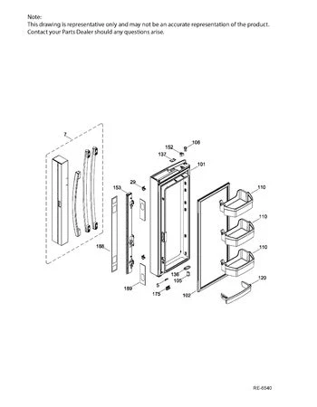 GE Refrigerator Handle Kit 294D3298G002 (Replaces WR01A02513) - Image 5