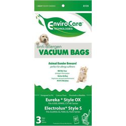 3 Eureka Style OX Electrolux Style S Vacuum Bags for 61230 EL6980 EL7000 6500