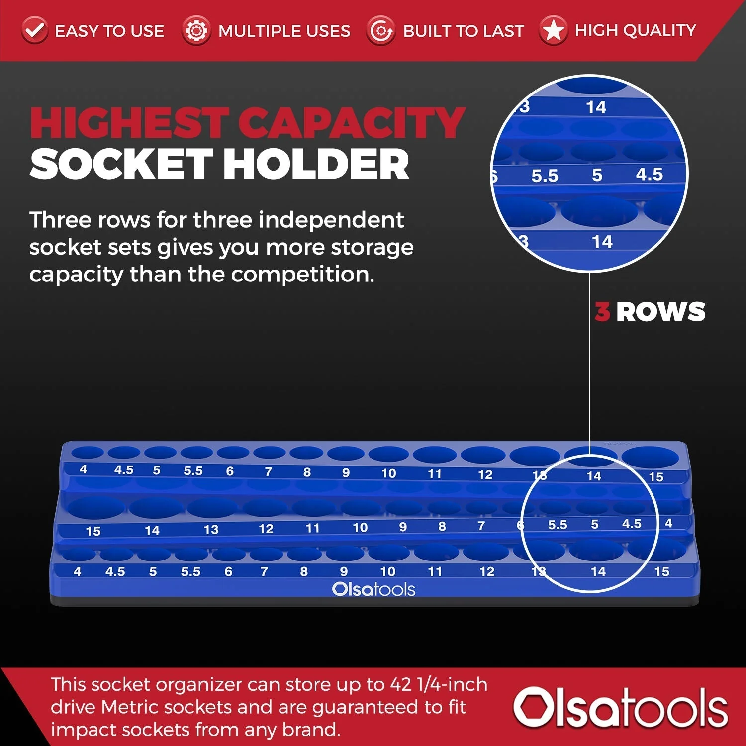 3-Row Magnetic Socket Holder - Image 22