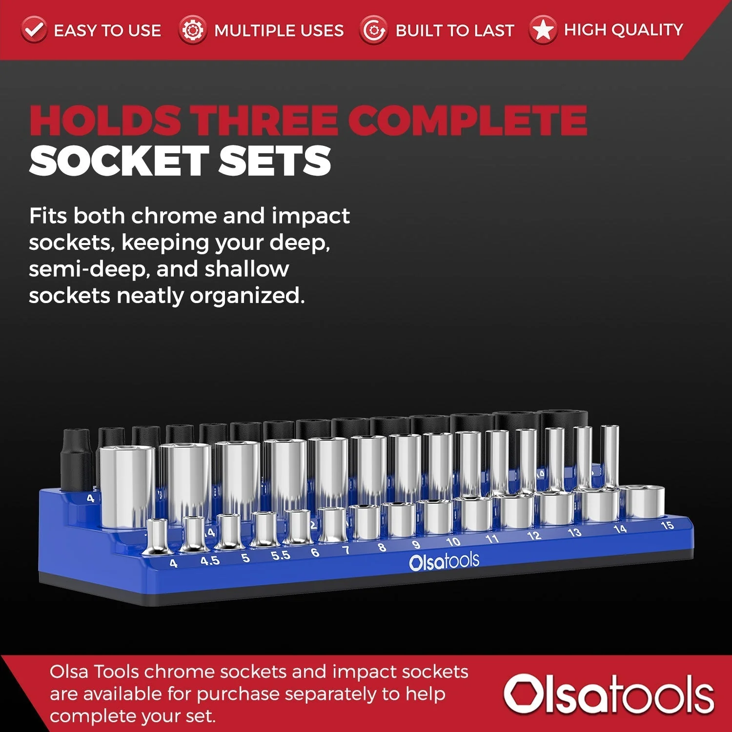 3-Row Magnetic Socket Holder - Image 23