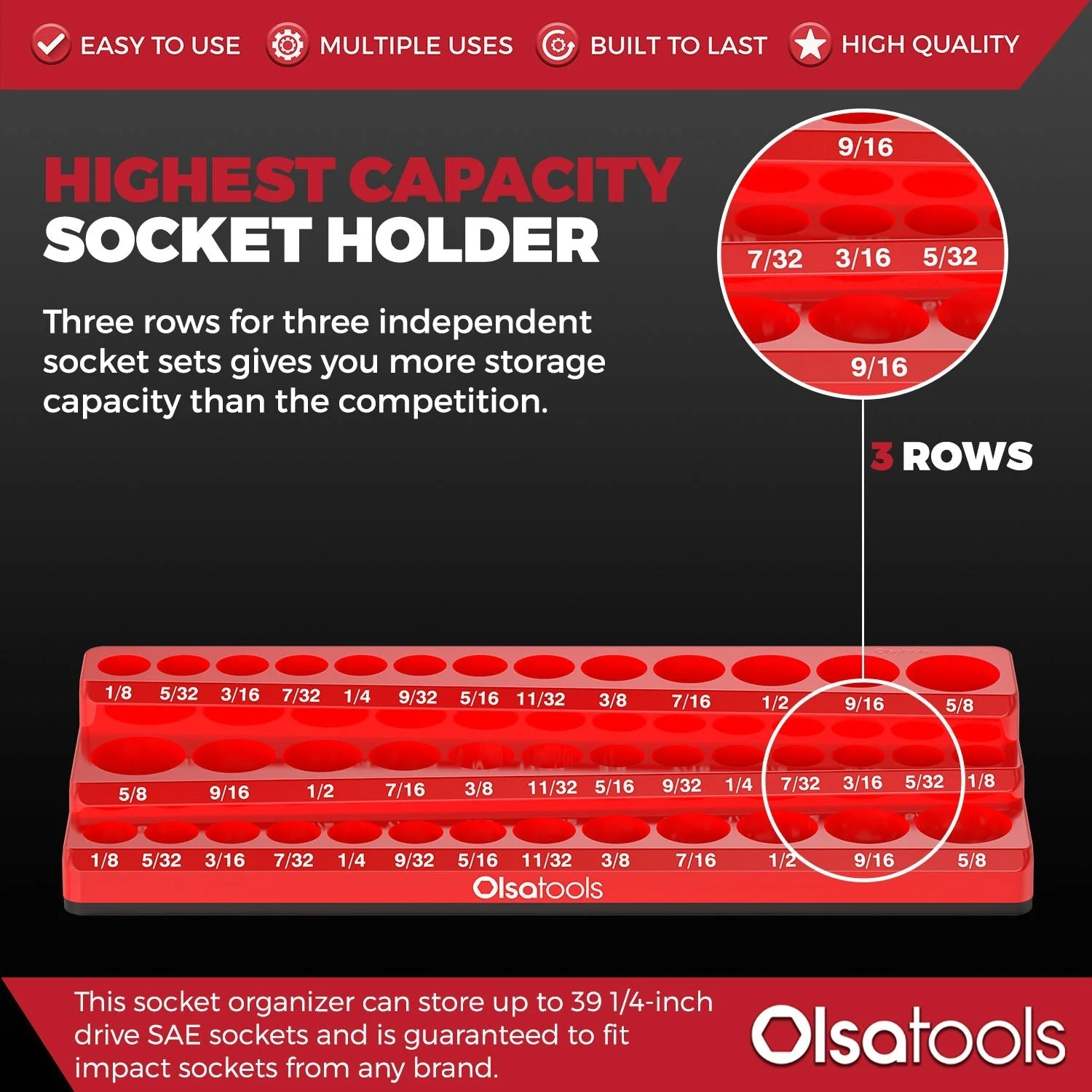 3-Row Magnetic Socket Holder - Image 26