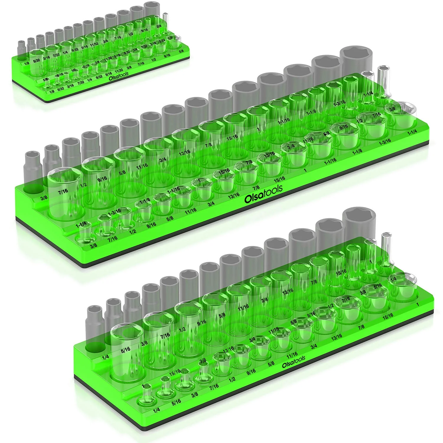 3-Row Magnetic Socket Holder - Image 3