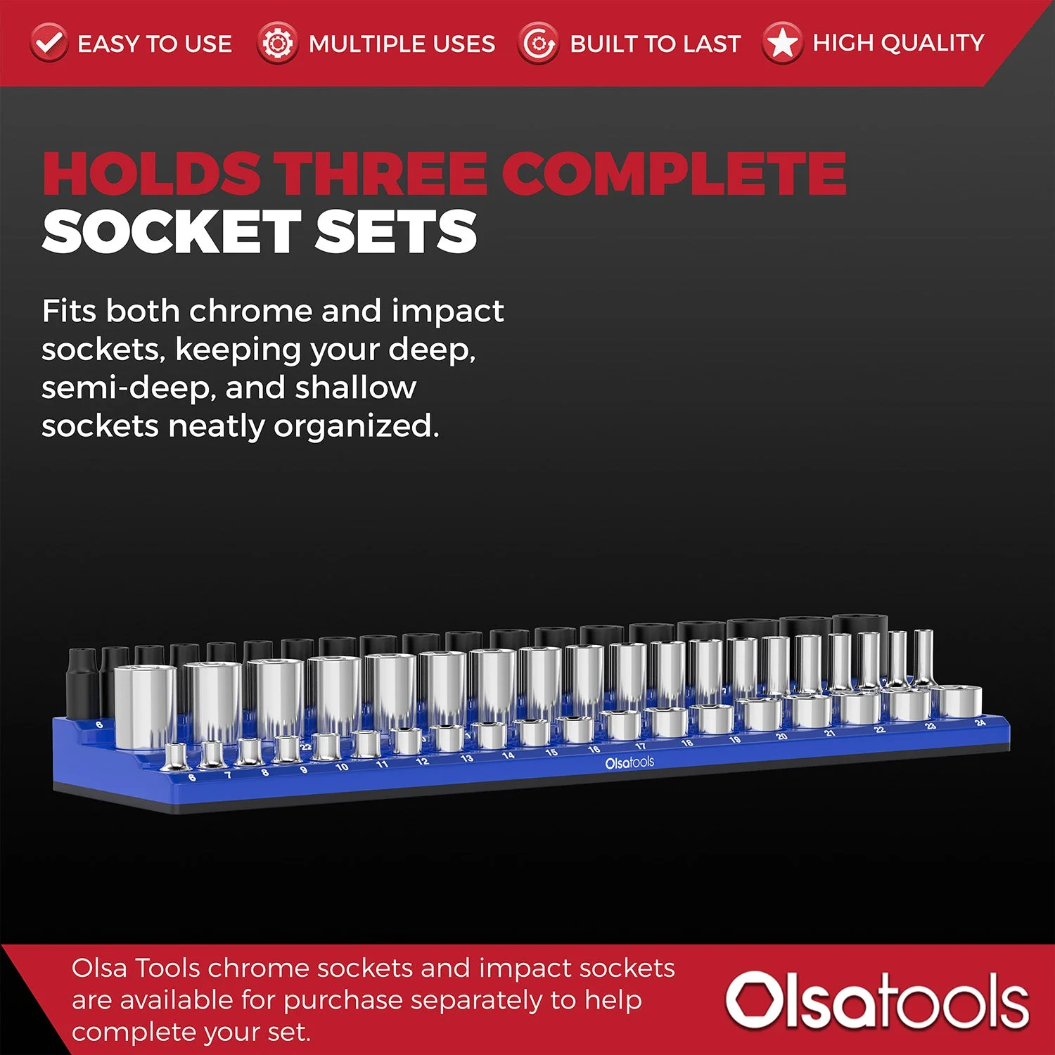 3-Row Magnetic Socket Holder - Image 39