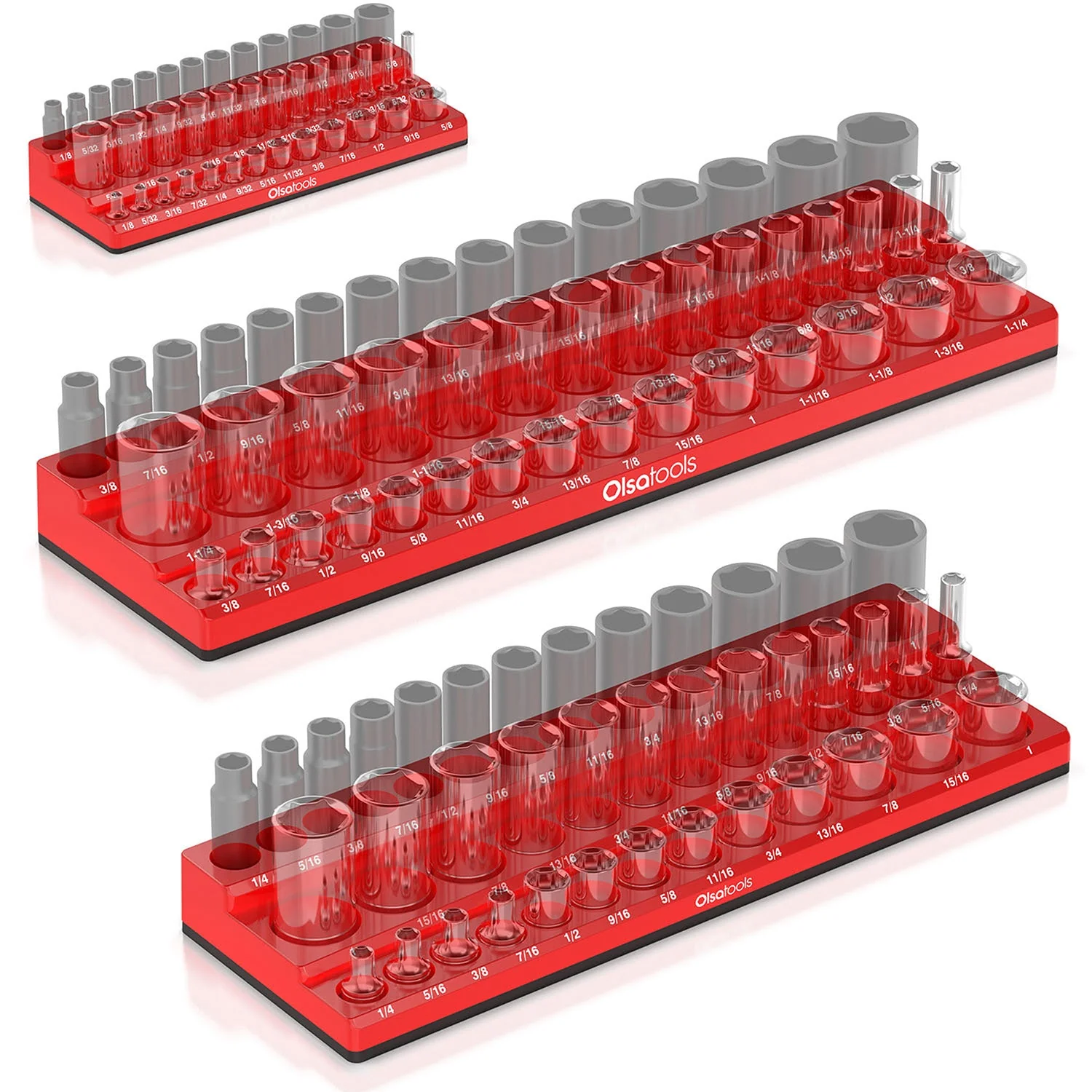 3-Row Magnetic Socket Holder - Image 4