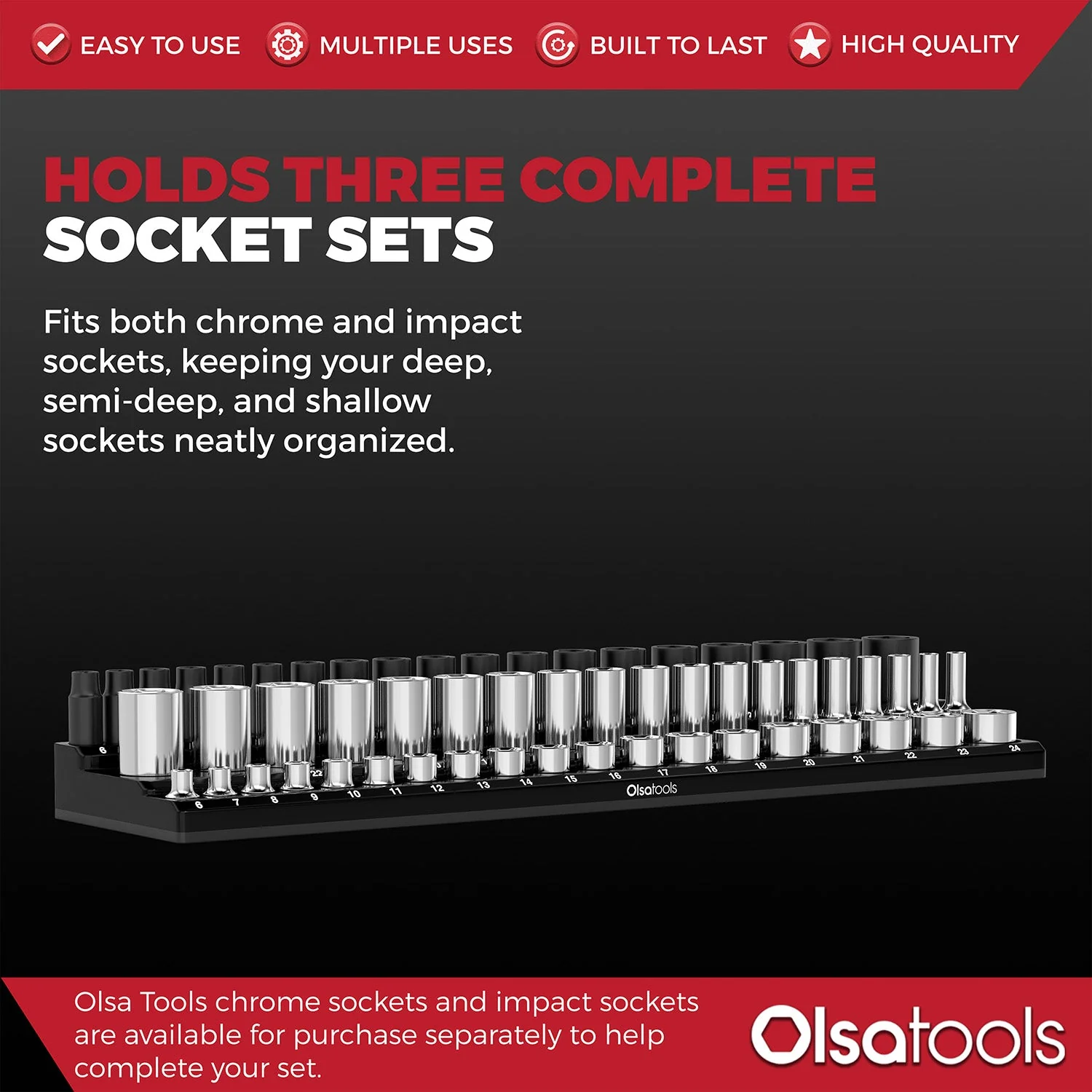 3-Row Magnetic Socket Holder - Image 43