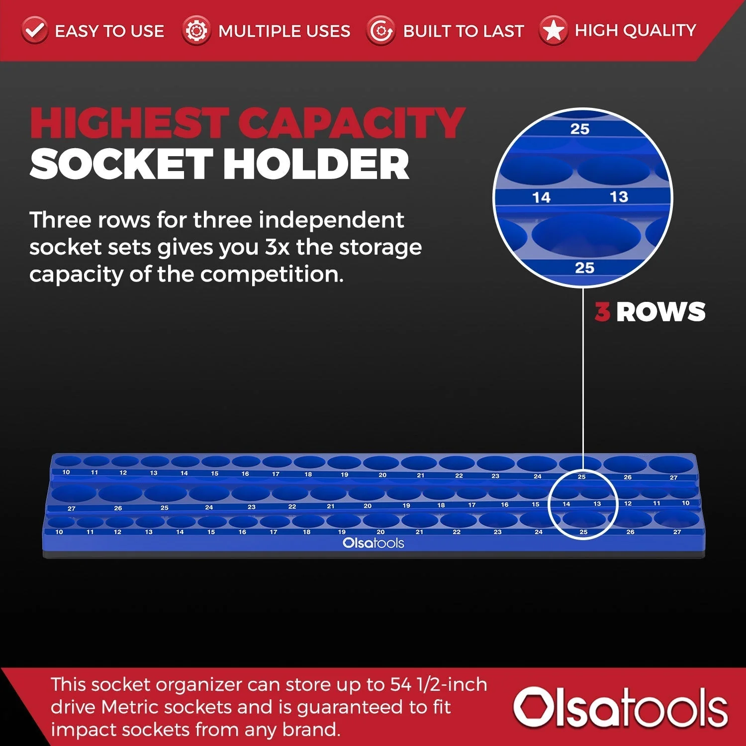 3-Row Magnetic Socket Holder - Image 54