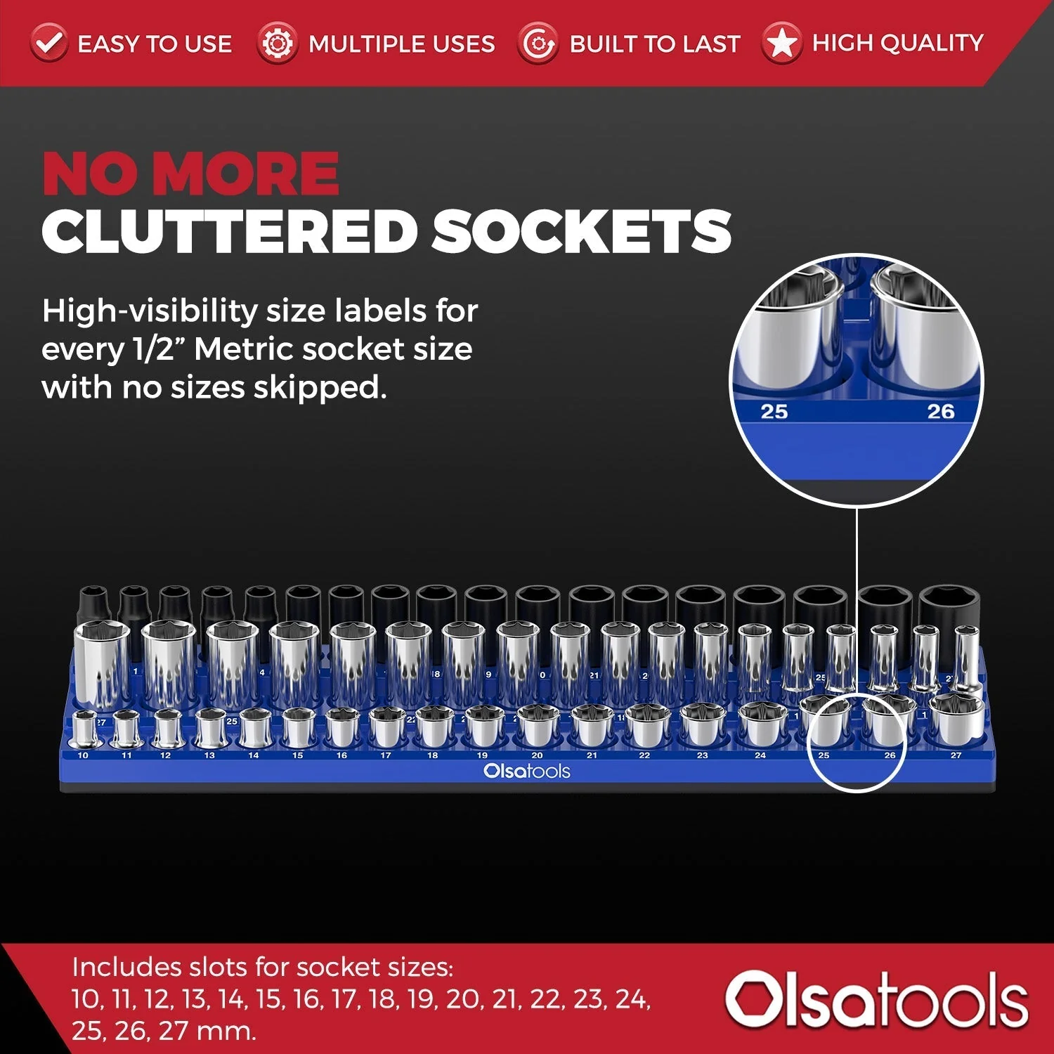 3-Row Magnetic Socket Holder - Image 56