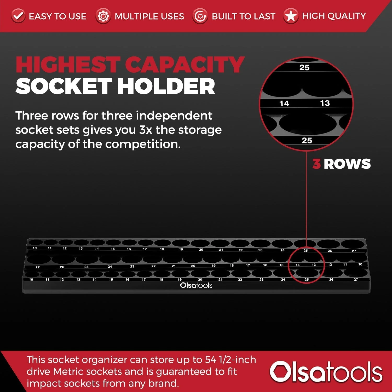 3-Row Magnetic Socket Holder - Image 62