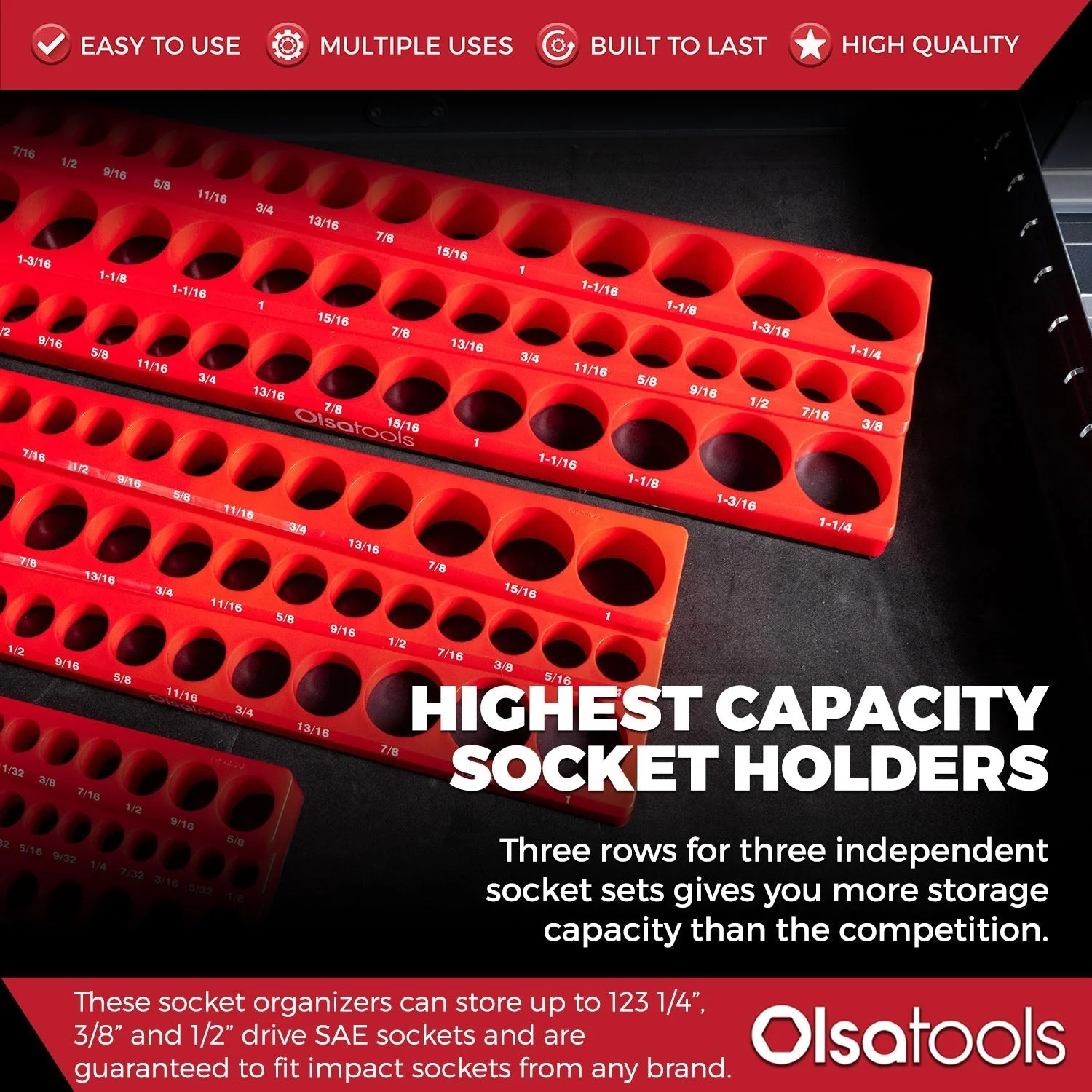 3-Row Magnetic Socket Holder - Image 70