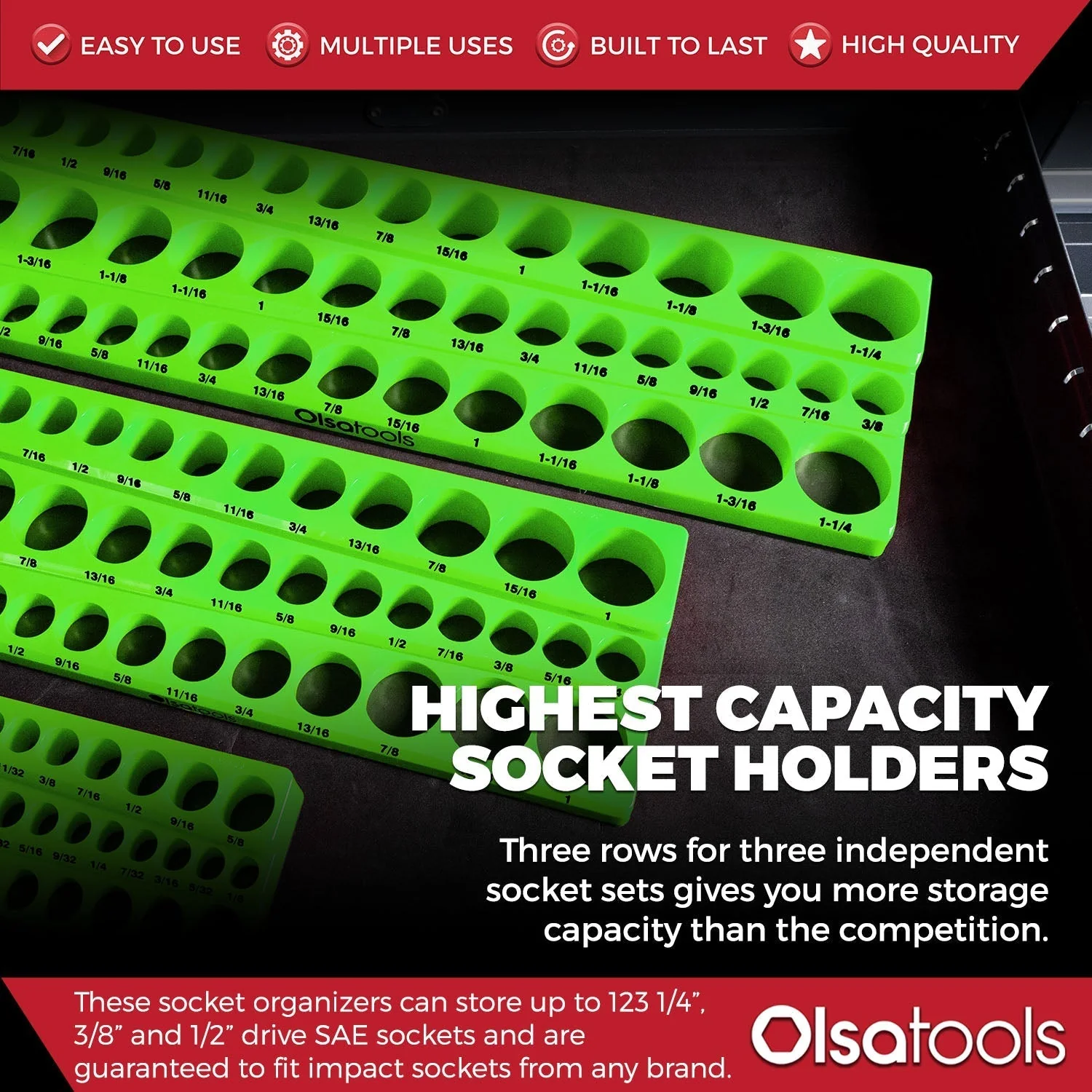 3-Row Magnetic Socket Holder - Image 74