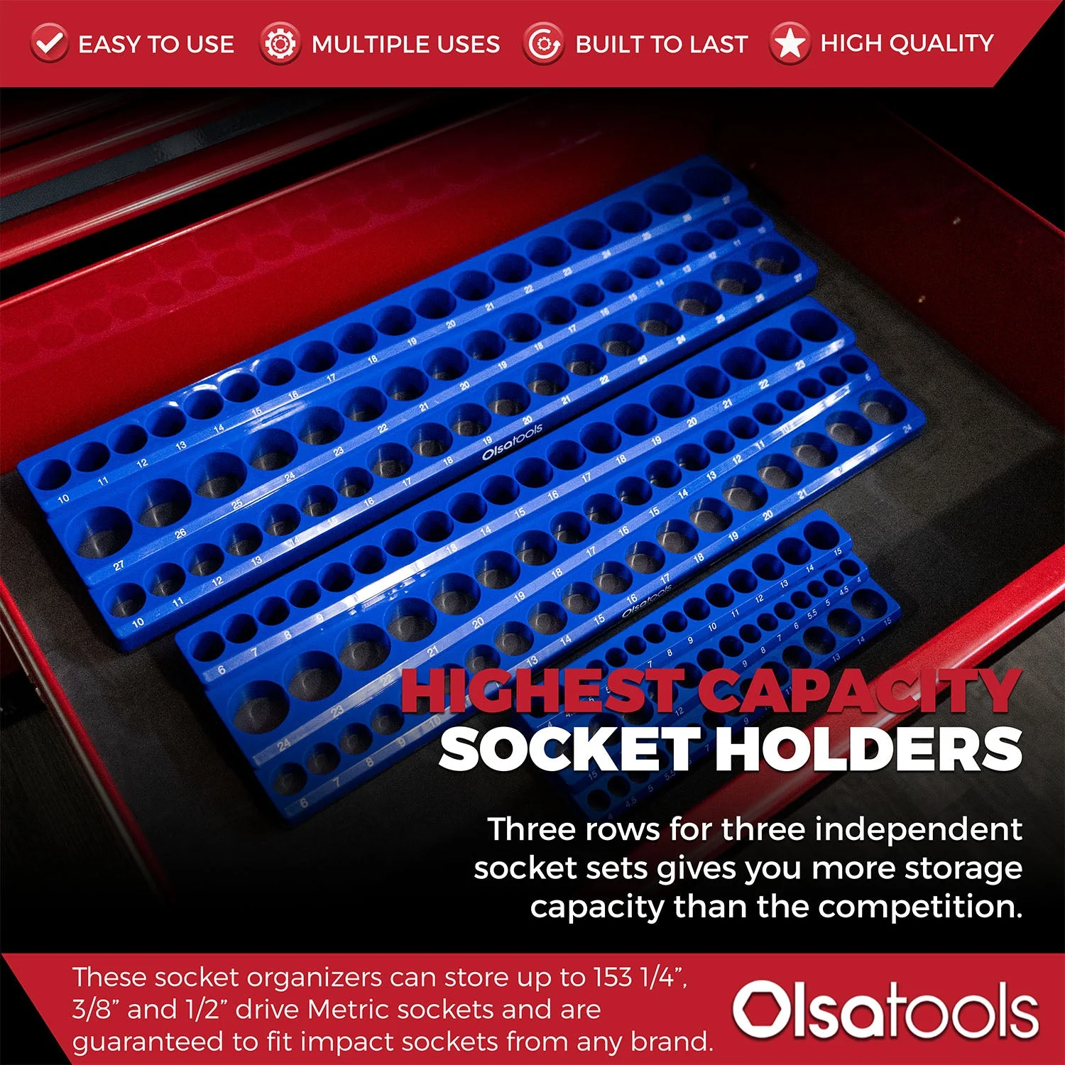 3-Row Magnetic Socket Holder - Image 78
