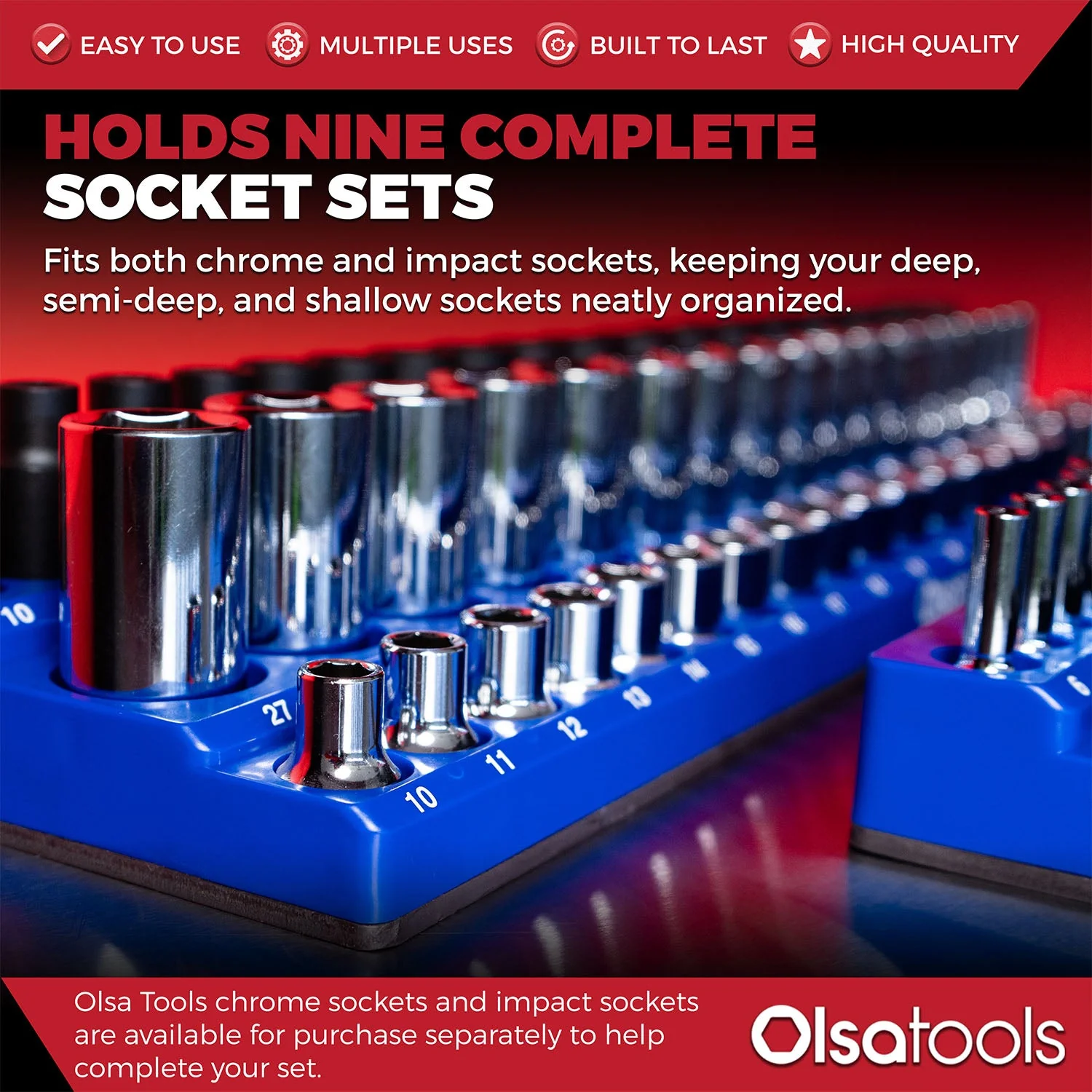 3-Row Magnetic Socket Holder - Image 79