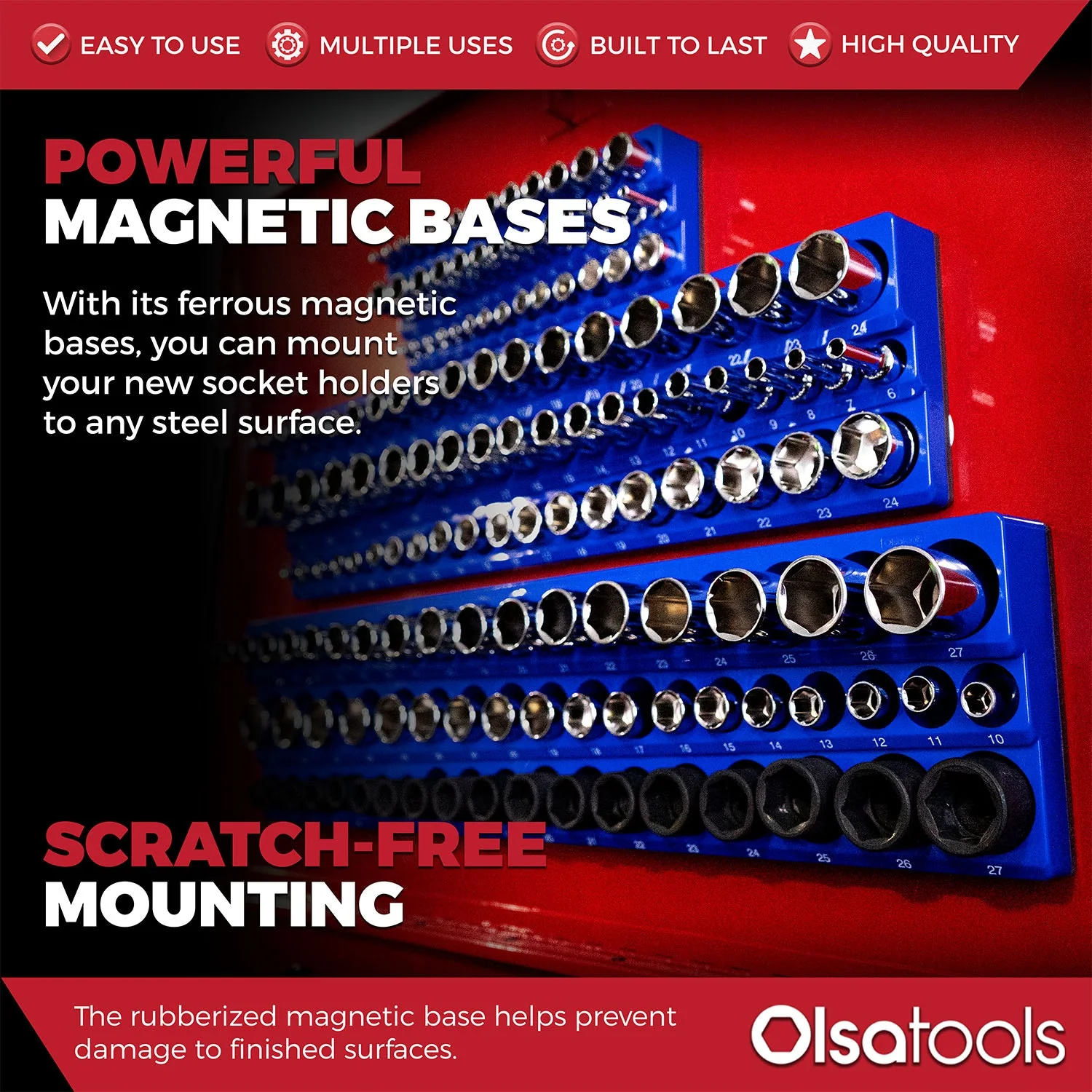 3-Row Magnetic Socket Holder - Image 81