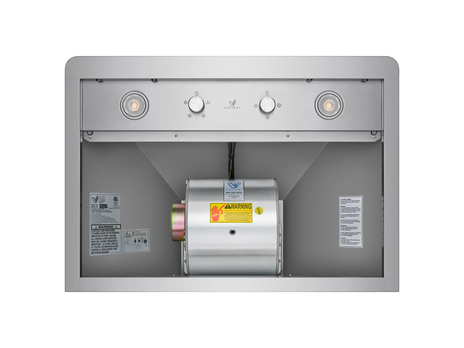 30 Inch 600 CFM Wall Mounted Range Hood - VICTORY Elegant - Image 7