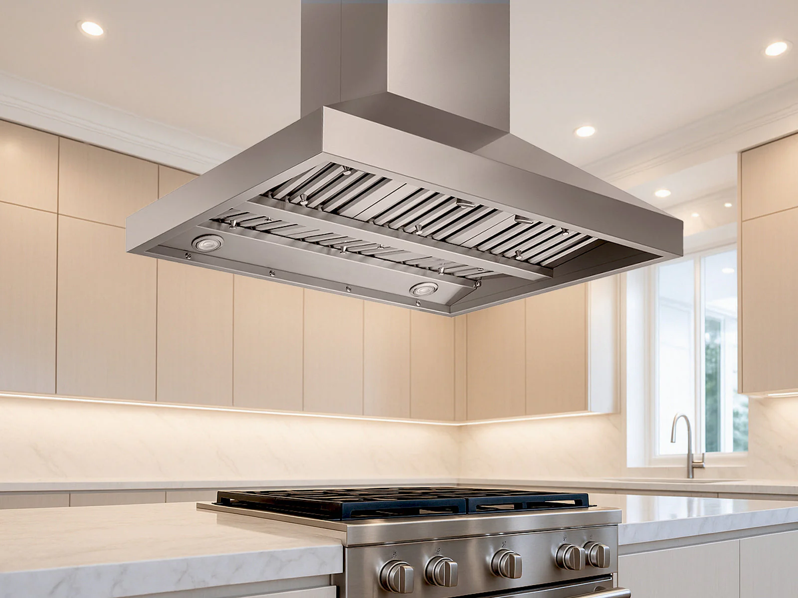 36 Inch Island Range Hood 750 CFM - VICTORY Twister Island - Image 2