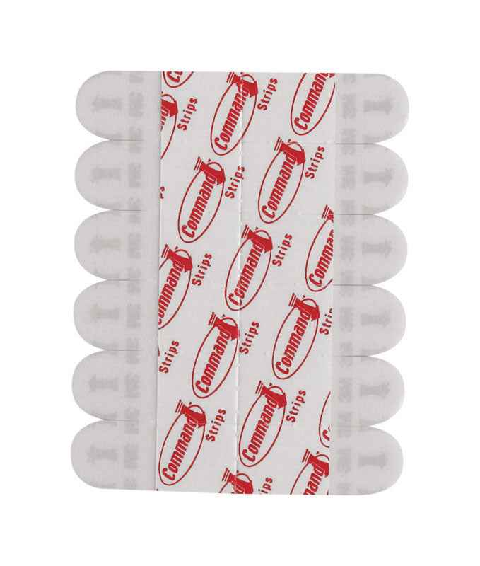 3M Command Mini Foam Adhesive Strips .5 in. L 12 pk (Pack of 6) - Image 2